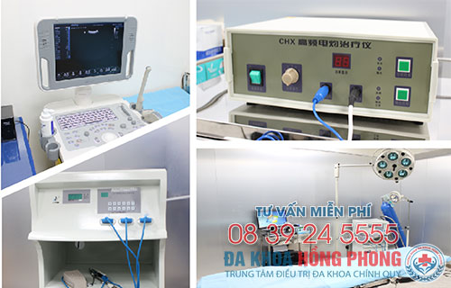 Hệ thống trang thiết bị điều trị phụ khoa tại phòng khám